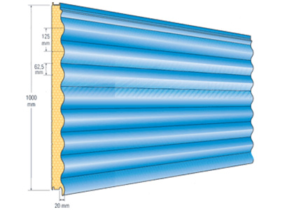 Metecno - H-8P Golf Wall VB | Stackser.nl